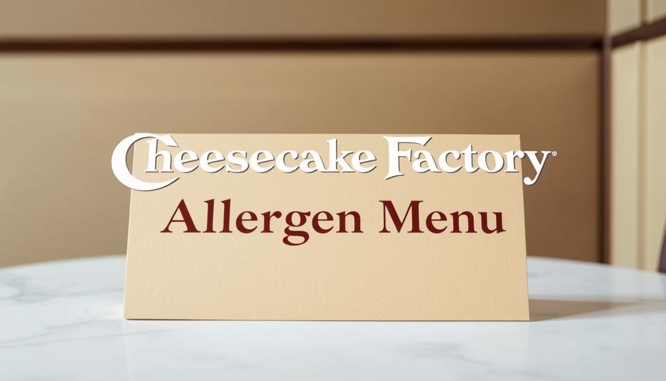 Cheesecake Factory Allergen Menu