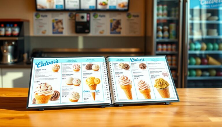 culvers ice cream menu